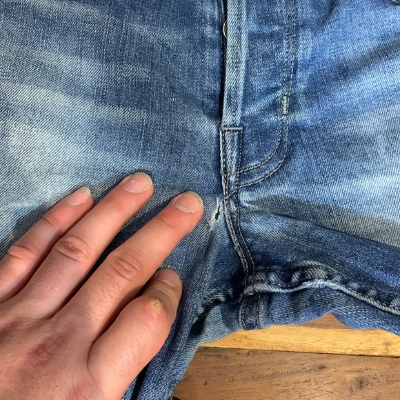 Vintage All Saints Cigarette True Blue Faded Slim Denim 30W/32L - Picture 15 of 15